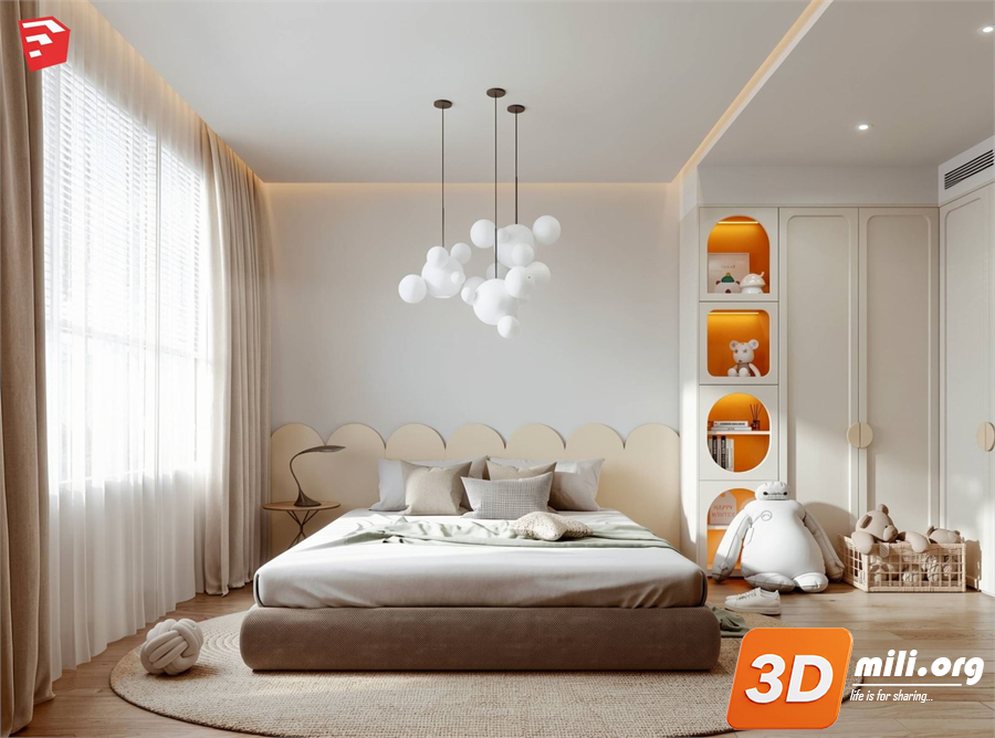 Children Room Scenes  Skp FIles 